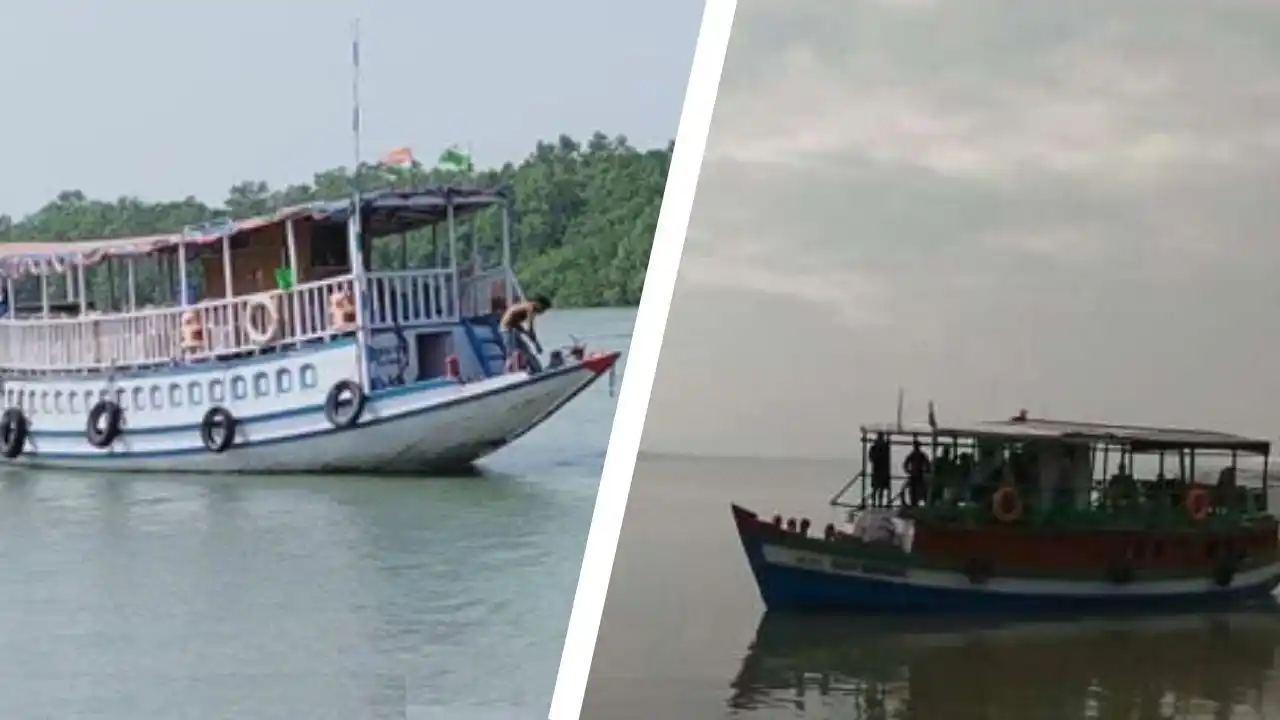 Tourist boats on Sundarban river during 2 night 3 days Sundarban tour package