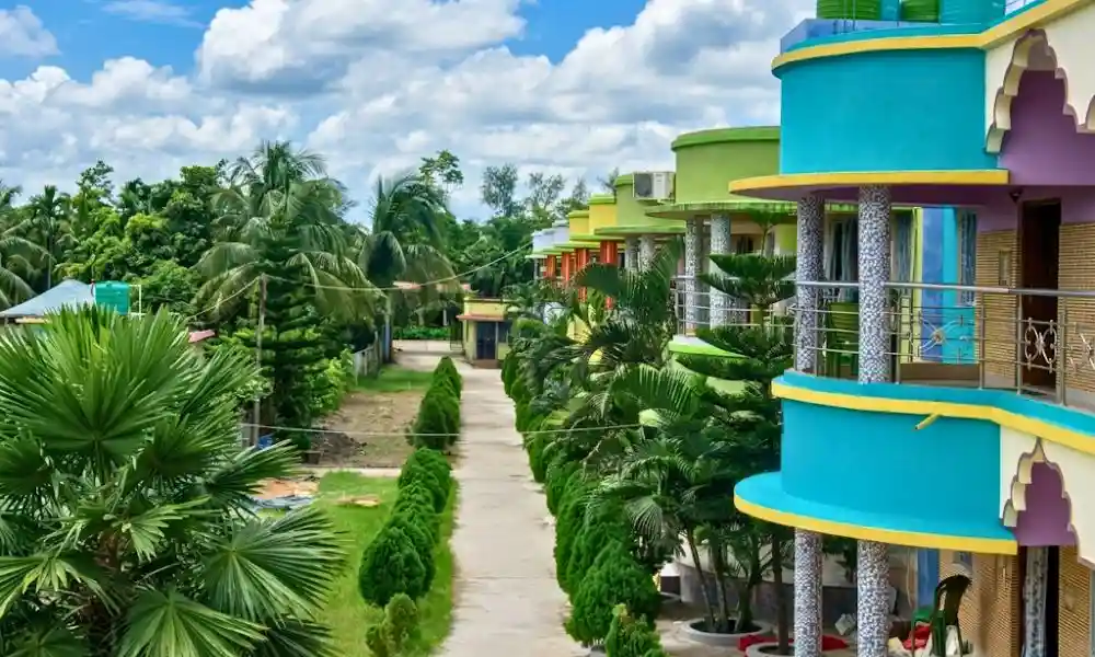 O2 Resort Sundarban with beautiful garden and building